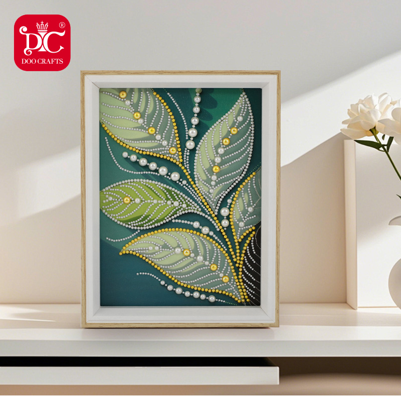 蒂彩珍珠画DIY材料包非遗手工钻石画适合团建装饰挂画自己沾半钻