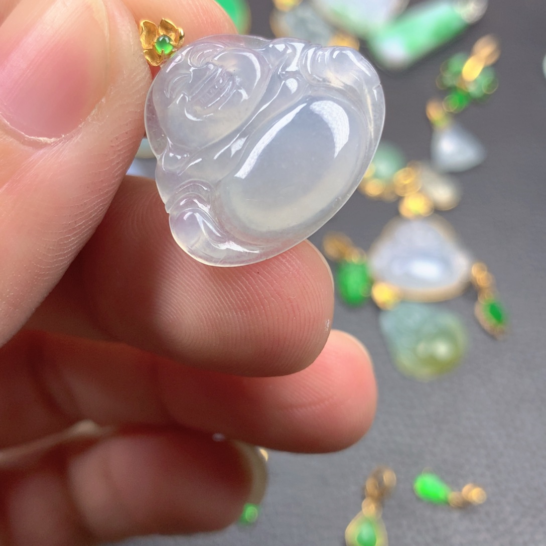 【闪购商品】颈饰18K金镶嵌翡翠翡翠
