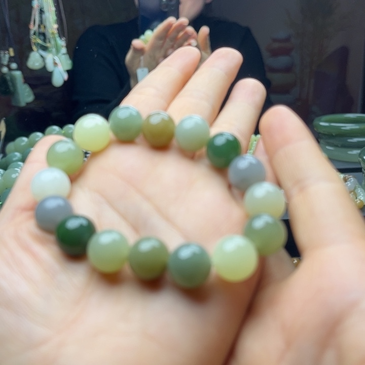 和田玉未镶嵌手链