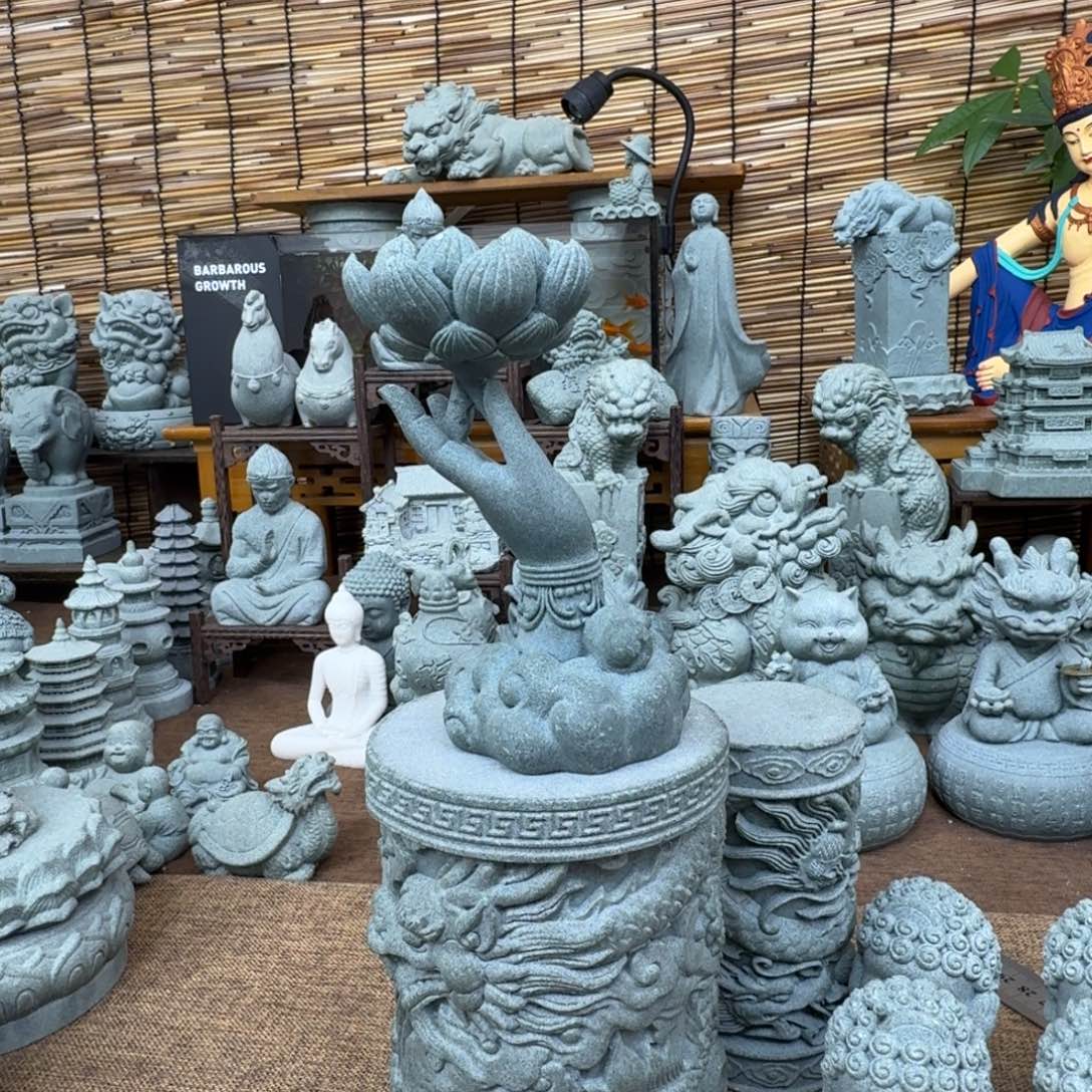 石材青砂石佛手莲花