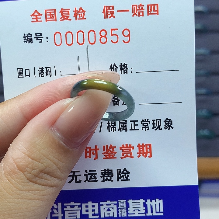 翡翠戒指未镶嵌00000859
