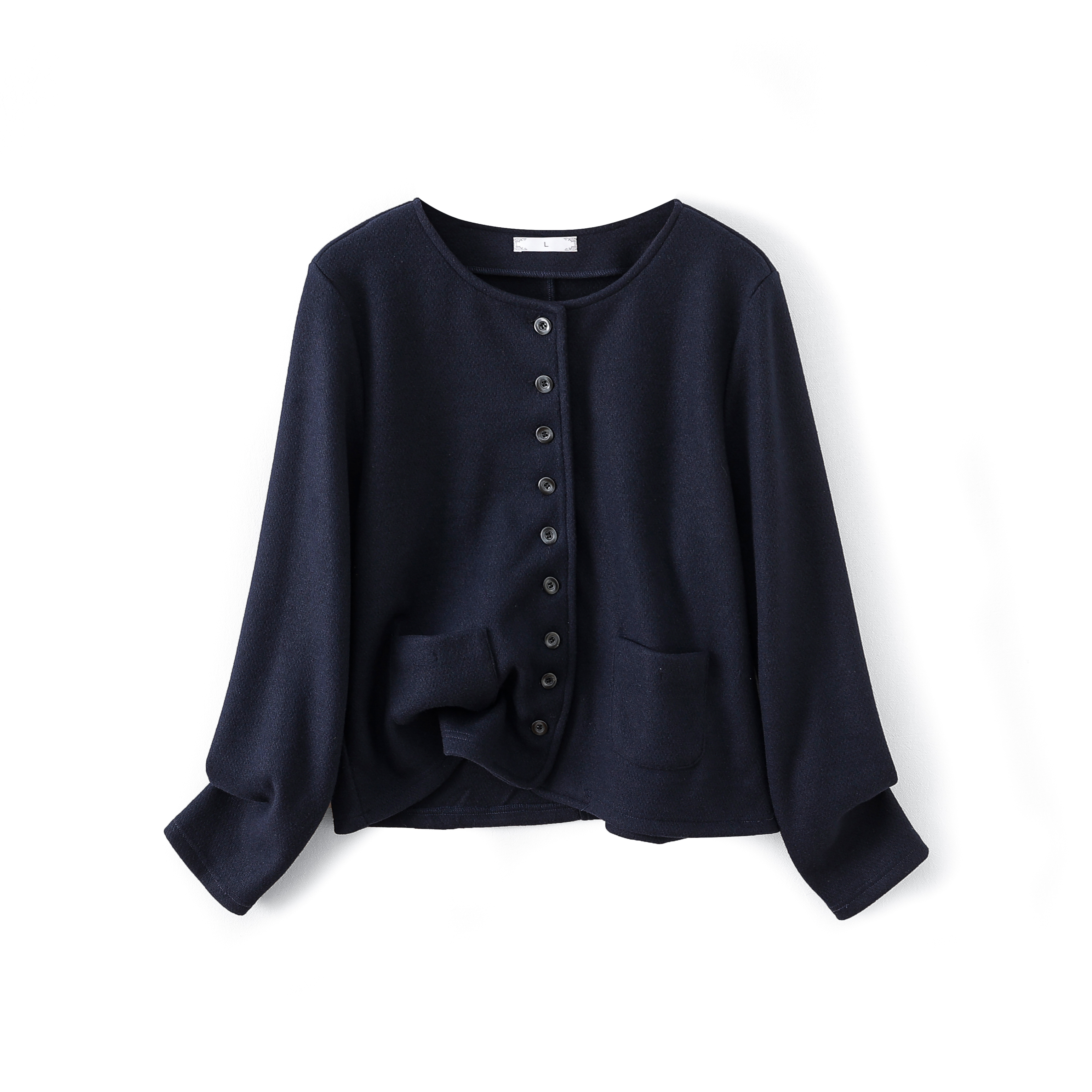 2025早秋新款时尚大码女装显瘦减龄气质长袖呢子短款外套上衣031