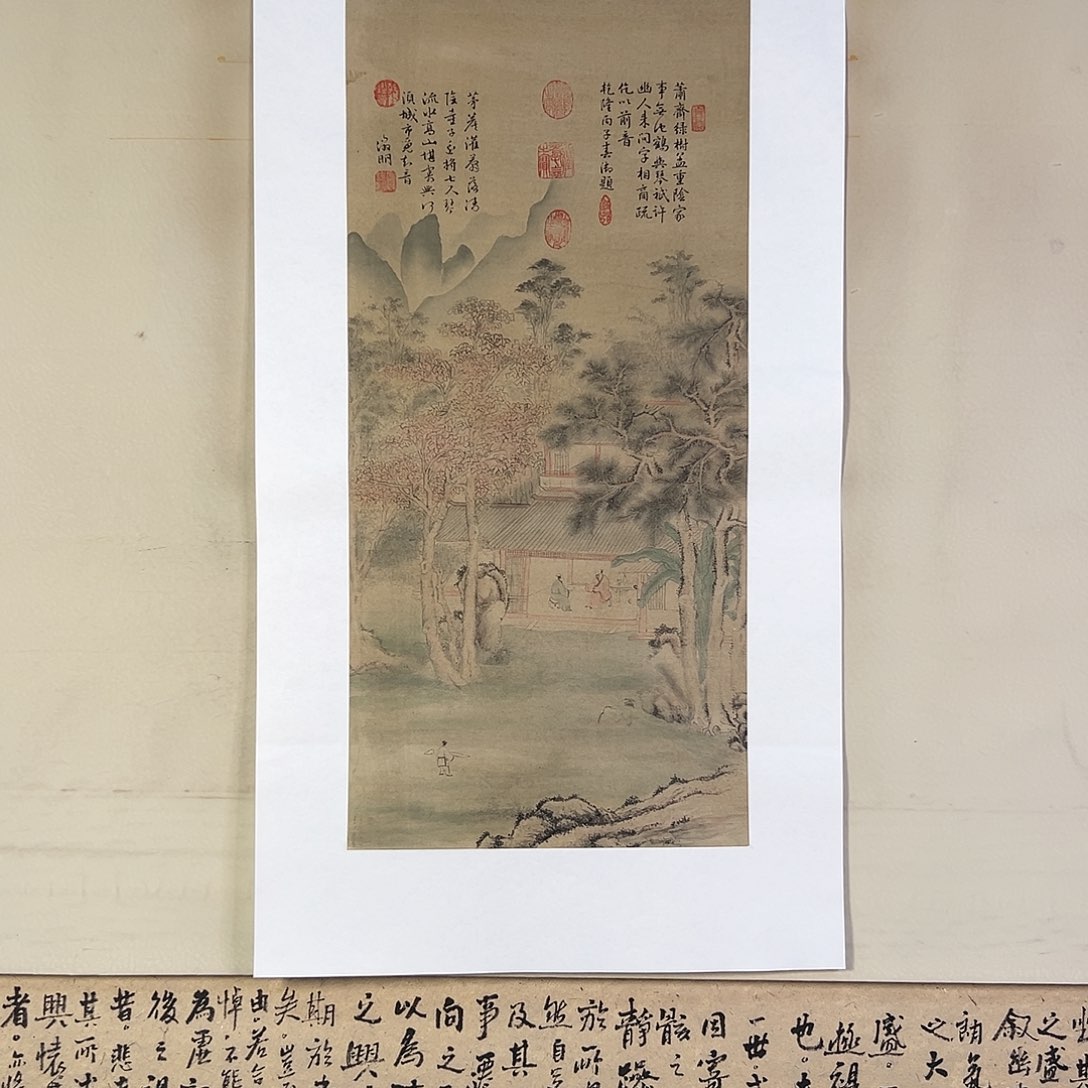 国画222 牡丹等植物生长于这里生长