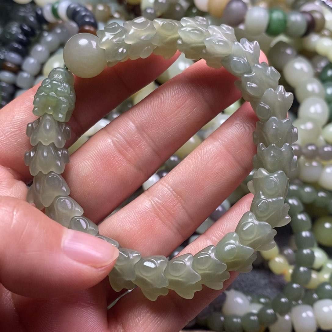 和田玉手链未镶嵌?****?