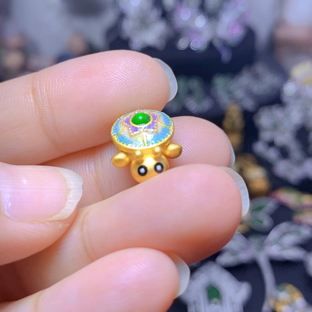 翡翠银S925镶嵌耳饰天然翡翠