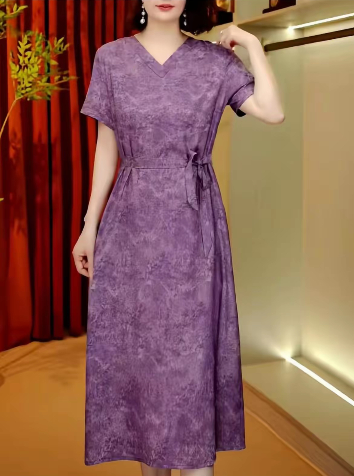 【时装高定款】紫荆花新款高定显瘦夏季气质连衣裙