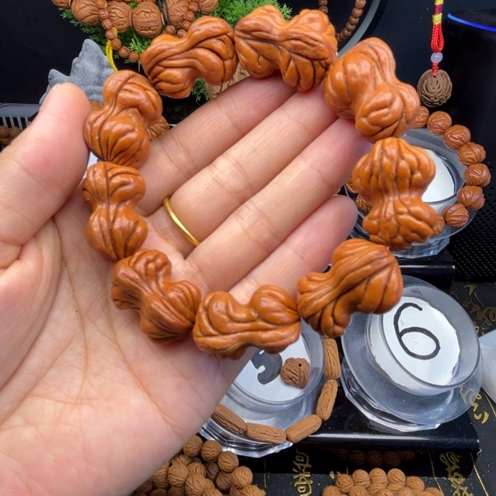 手串桃核花生单圈
