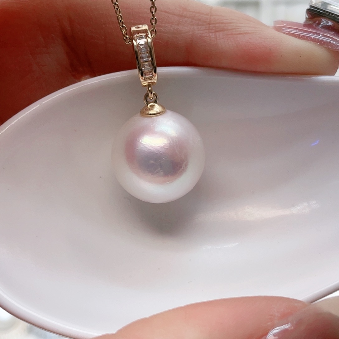 淡水珍珠颈饰银S925镶嵌