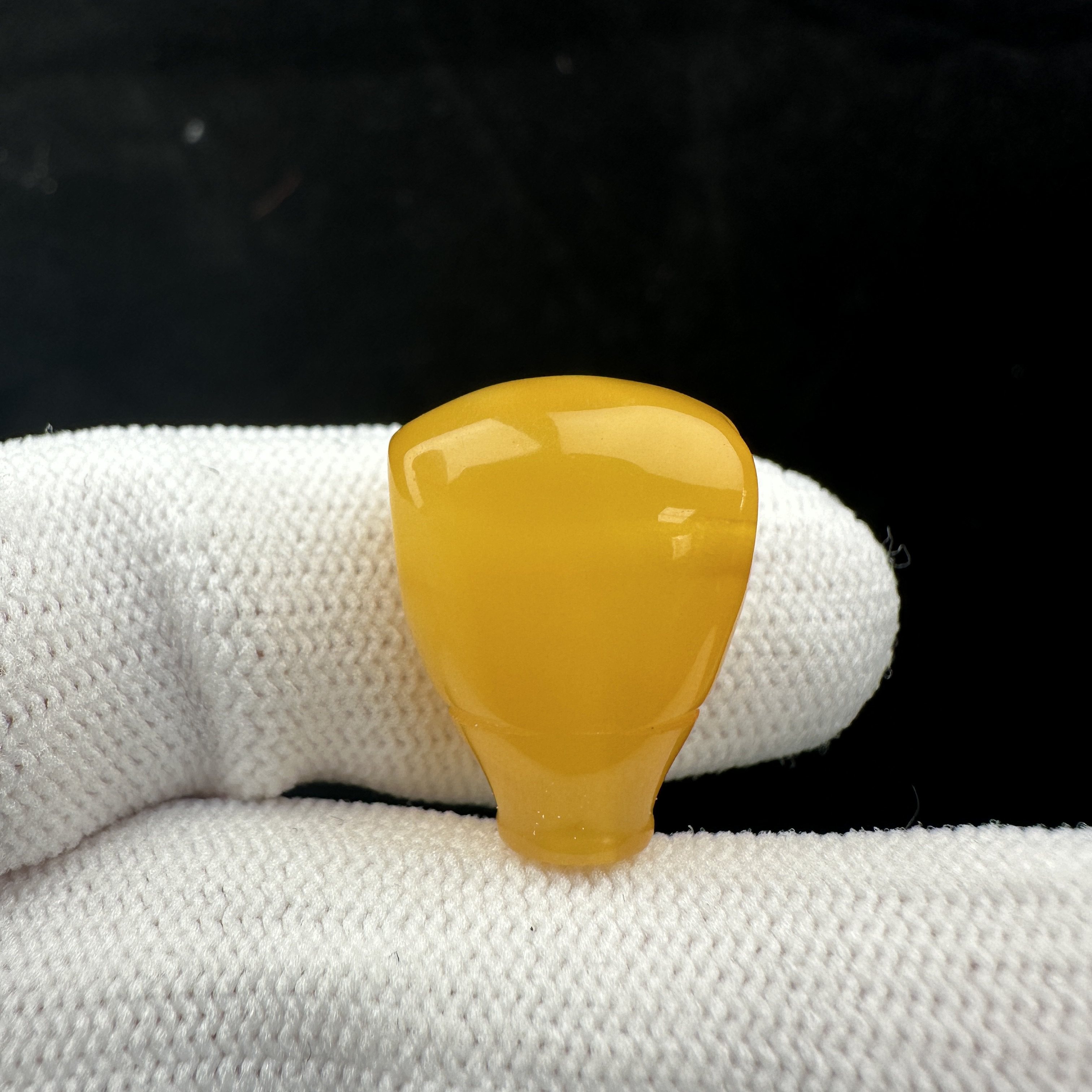 B4489天然原矿蜜蜡瑕疵特价三通14.4mm支持复检