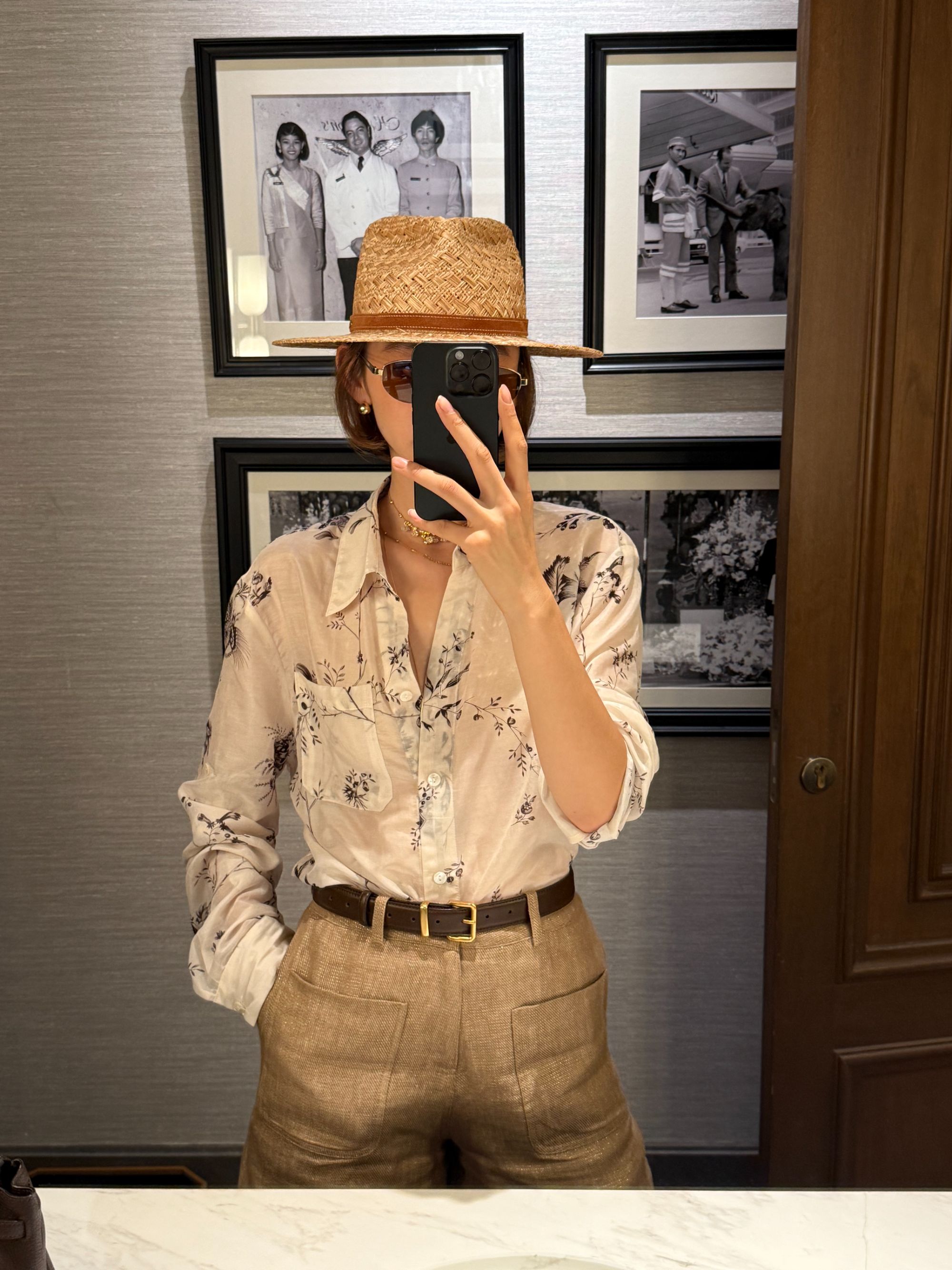 NeedShop1 【真丝棉水墨画衬衫】简约百搭衬衫