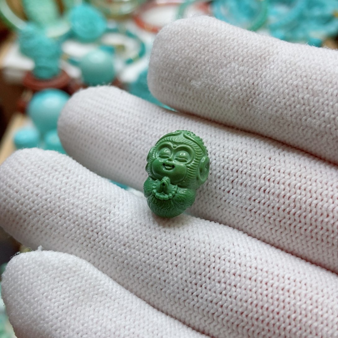 绿松石珠子未镶嵌