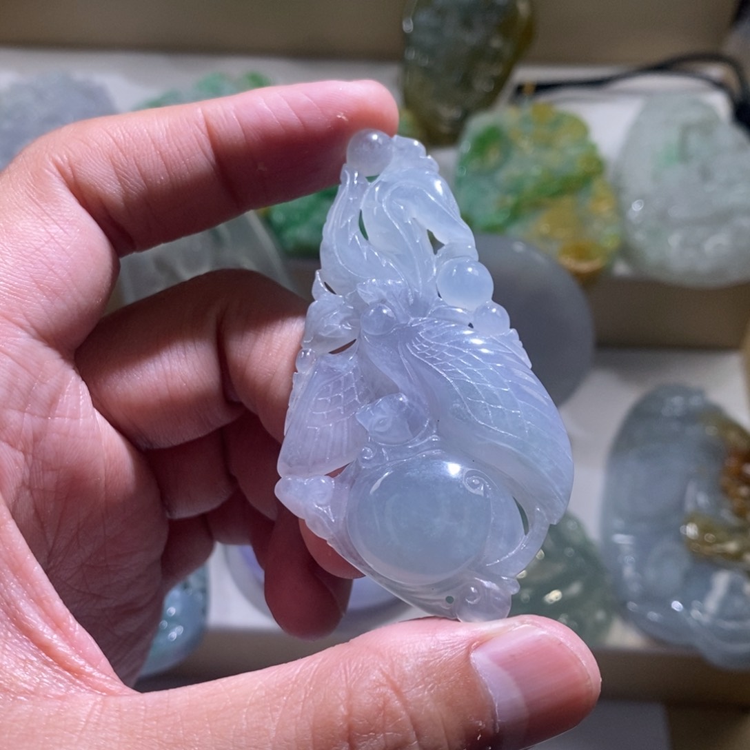【闪购商品】翡翠颈饰未镶嵌凤凰
