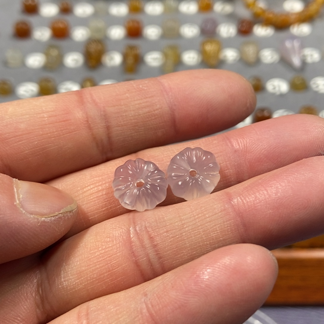 常****玛瑙/玉髓合金颈饰花