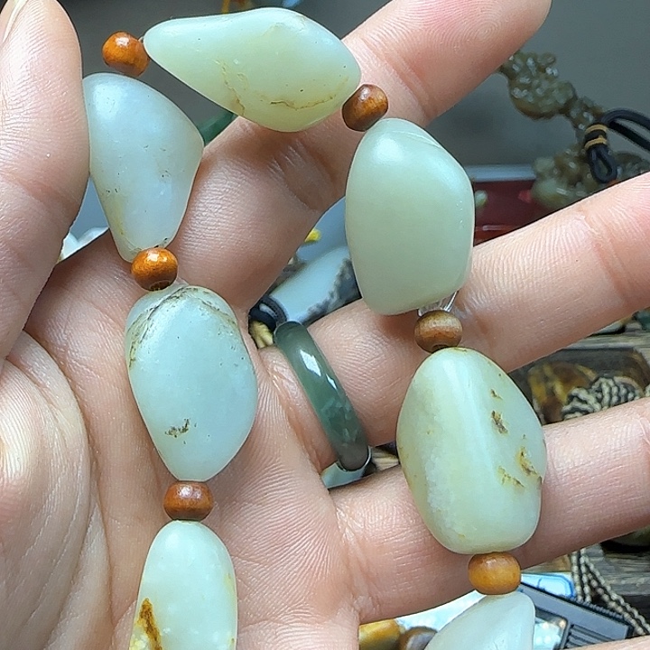 和田玉挂件未镶嵌喜***玉