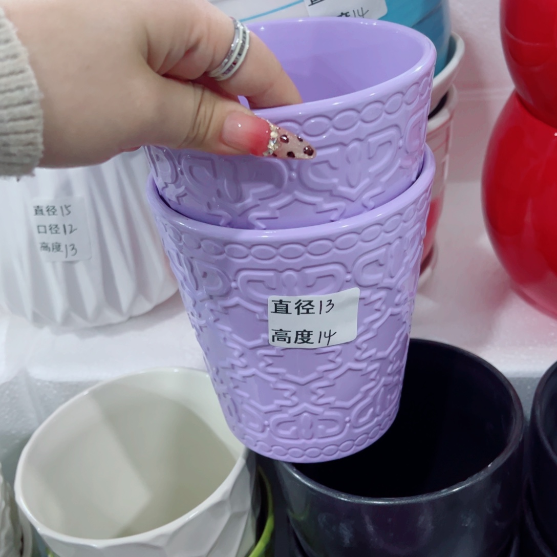 有孔，陶瓷花盆满10米包邮发货