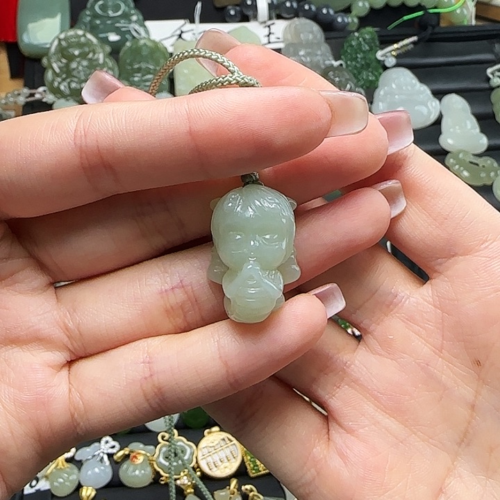 颈饰未镶嵌和田玉日*夜