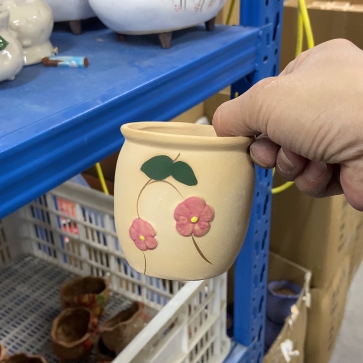 陶瓷花盆单场满9.9发7*7.5