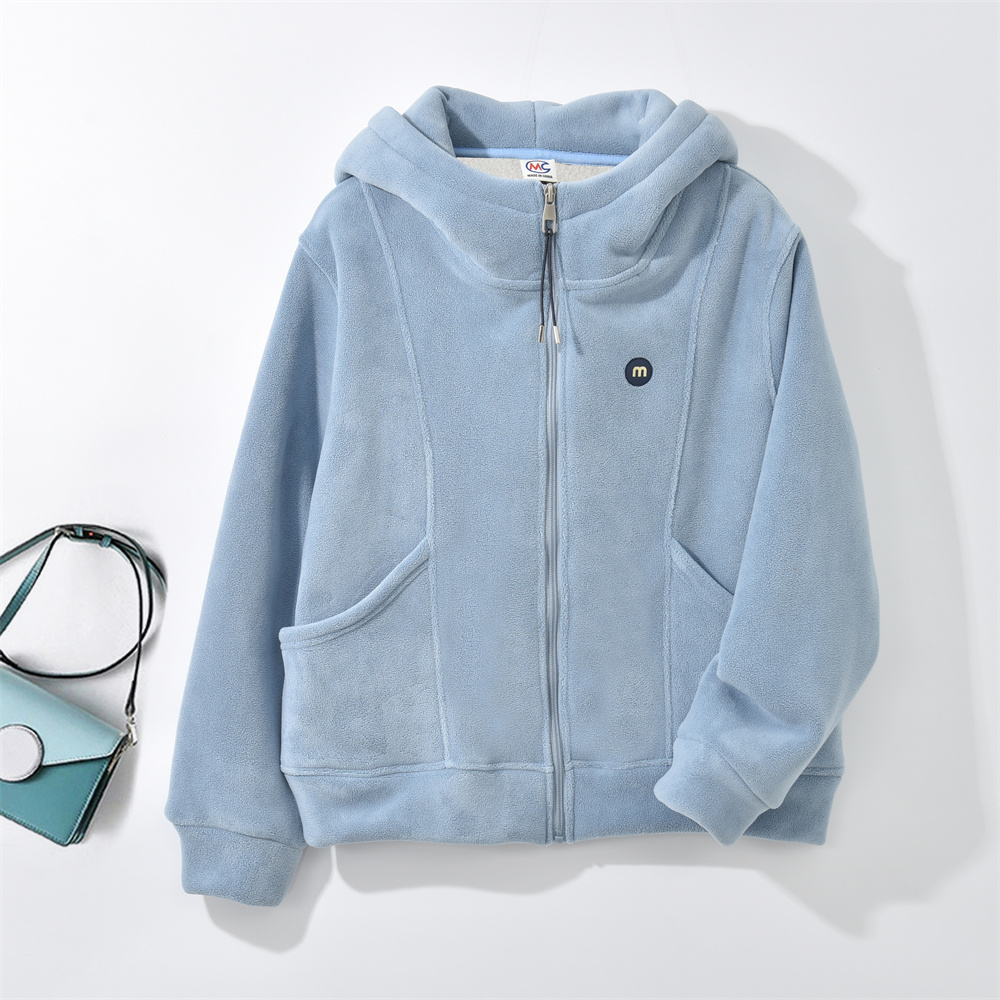 ZH-[拼接百搭]2025冬季加绒保暖时尚百搭洋气外套K-MF7132