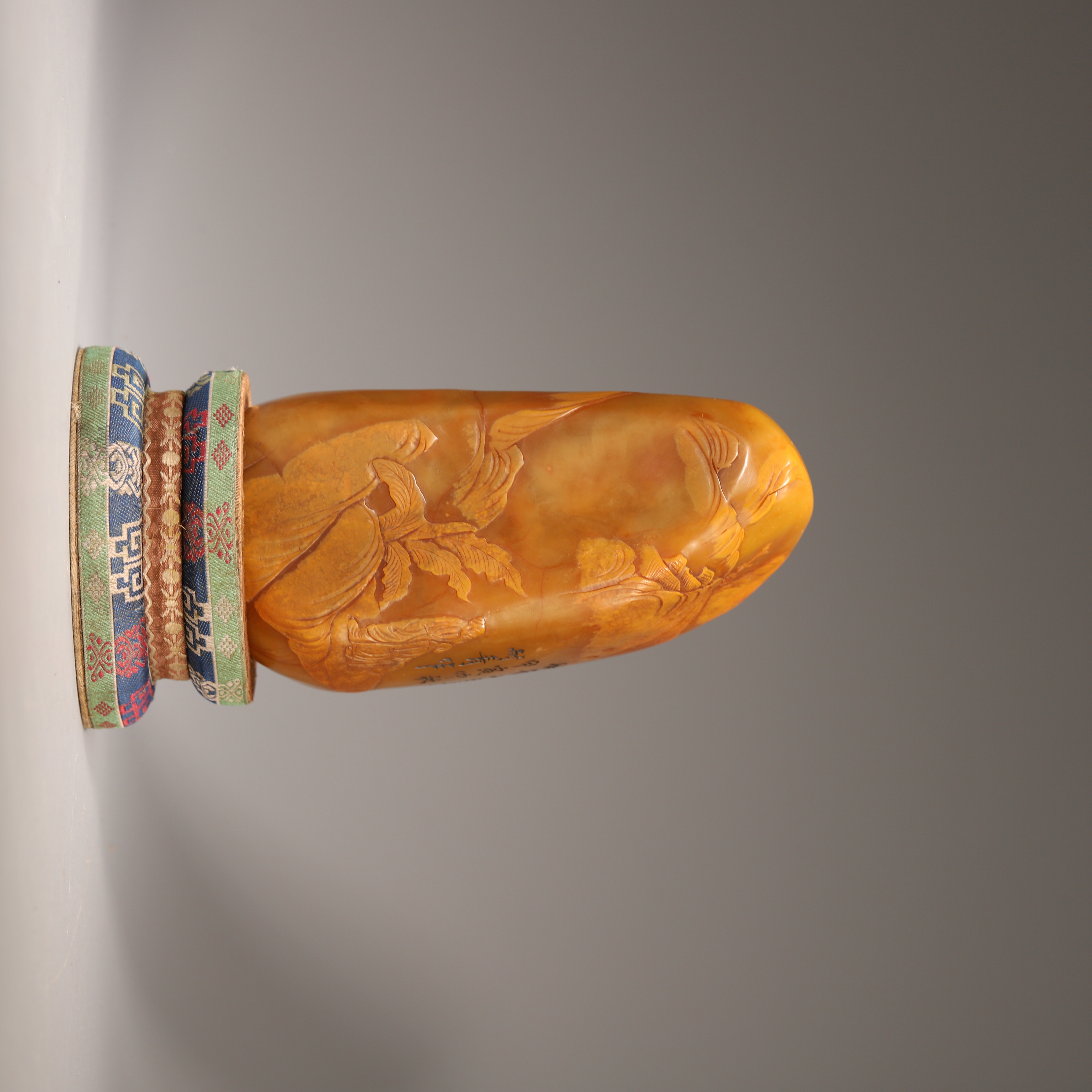 z468/清代 寿山石雕诗文摆件【华豫之门甄选】