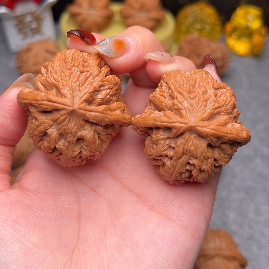 把件文玩核桃毕业精品精配大粗筋44全品边度同尺克51.9