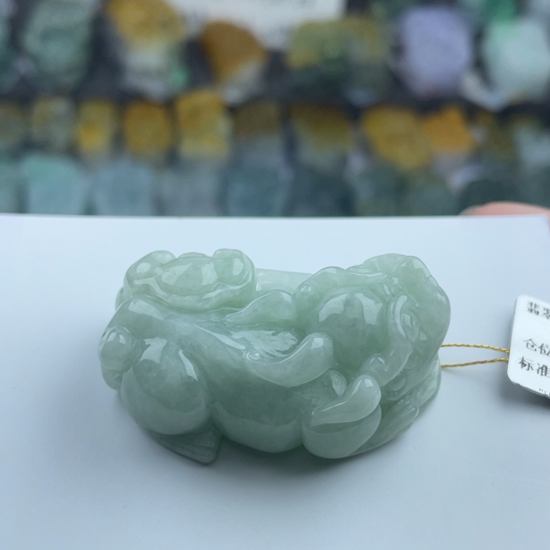 翡翠未镶嵌颈饰貔貅