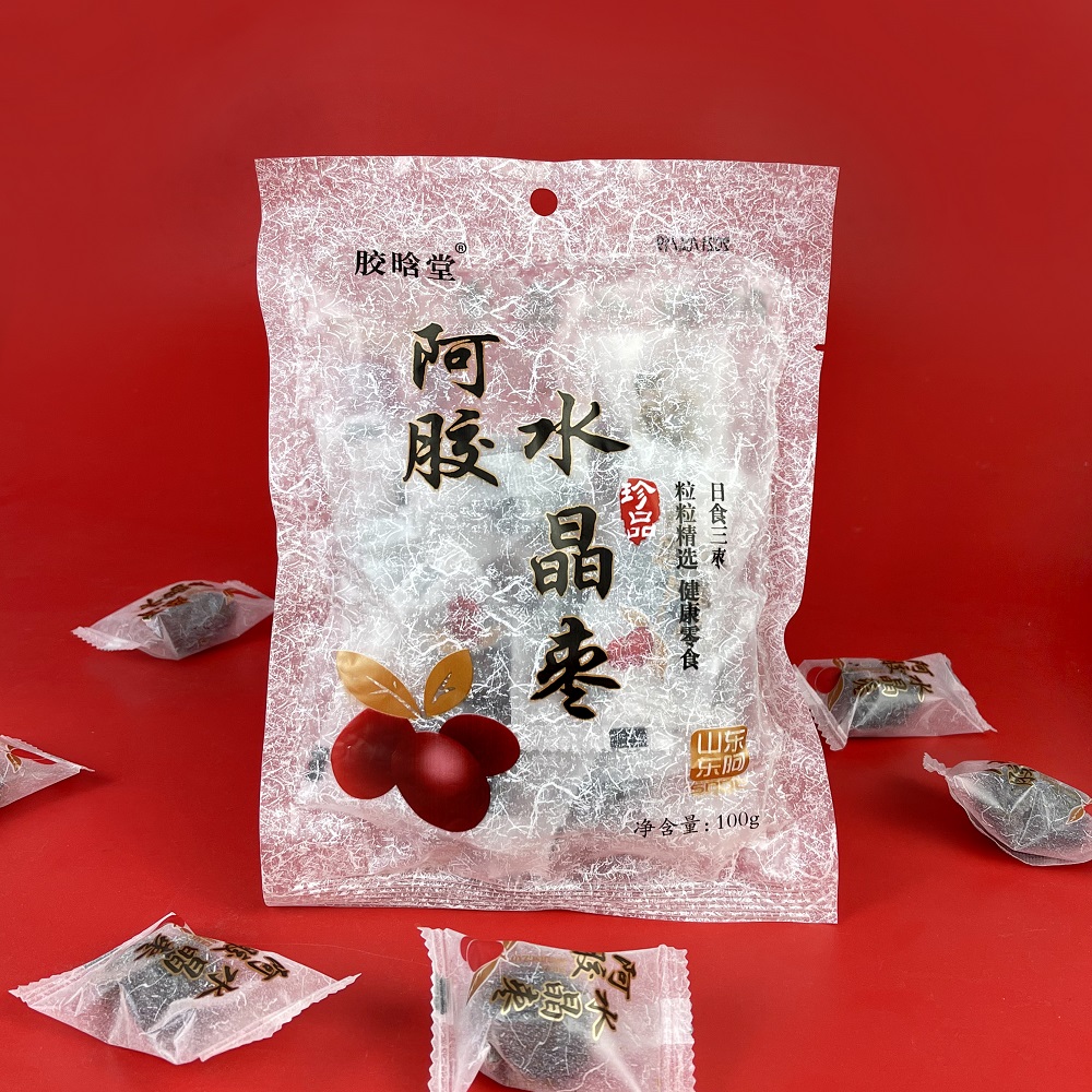 J胶晗堂阿胶水晶枣100克*5包