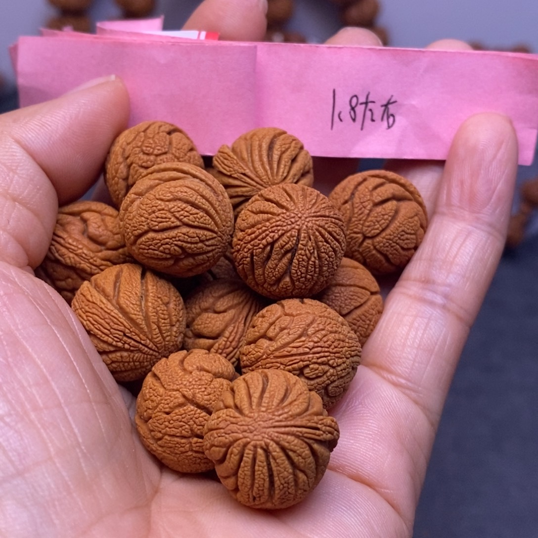 秦岭龙纹桃核14颗