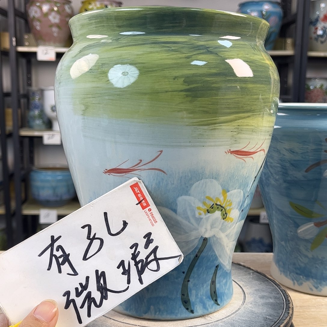 罐陈***姐1xc景德镇陶瓷花盆