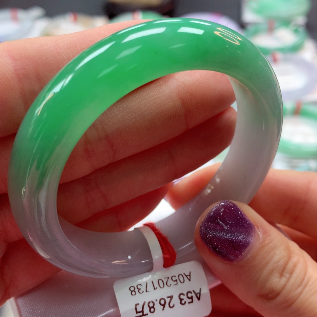 翡翠手镯未镶嵌13号欣