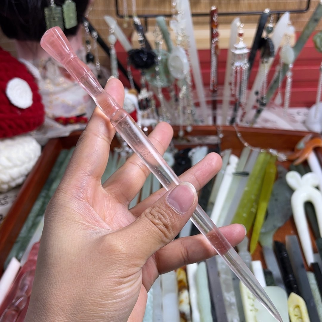 蛇纹石玉发饰未镶嵌