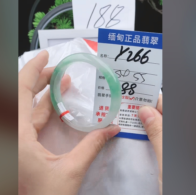 Y266【正品 缅甸翡翠】实物以直播间为准微色差