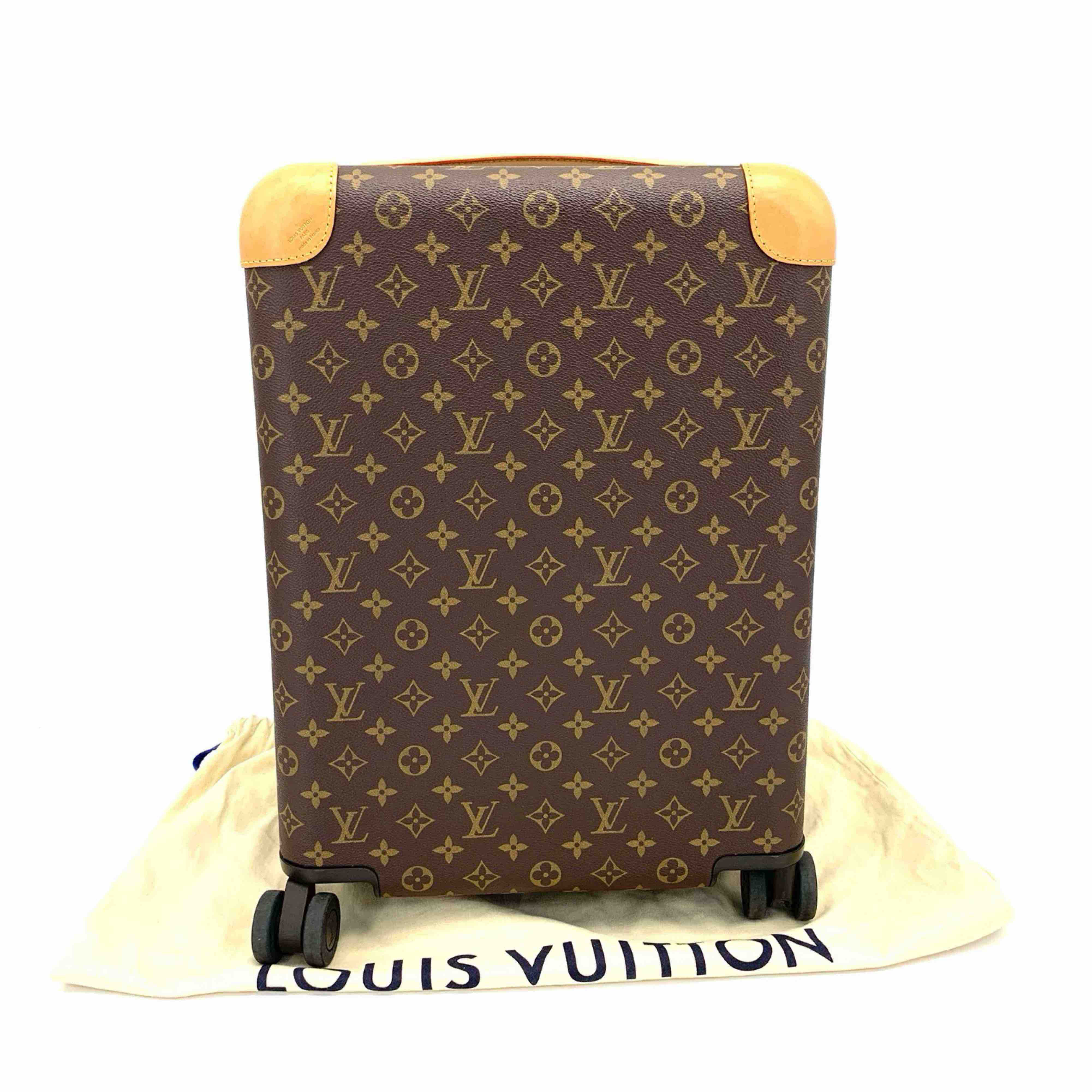 95新 LouisVuitton/路易威登 95新Horizon棕老花旅行箱 尺寸45/34
