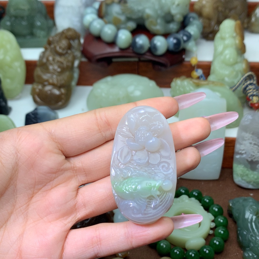 和田玉未镶嵌颈饰阿*