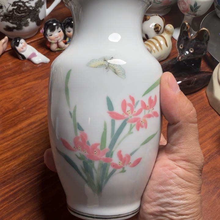 醴陵群力红兰草花瓶15厘米