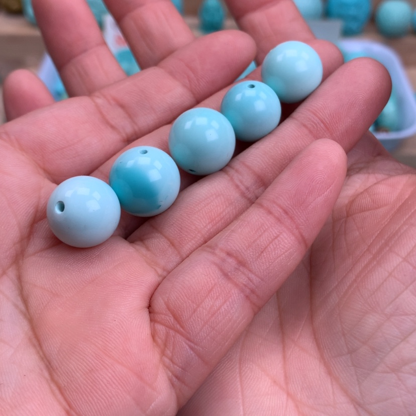 【闪购商品】绿松石圆珠未镶嵌倚***雨