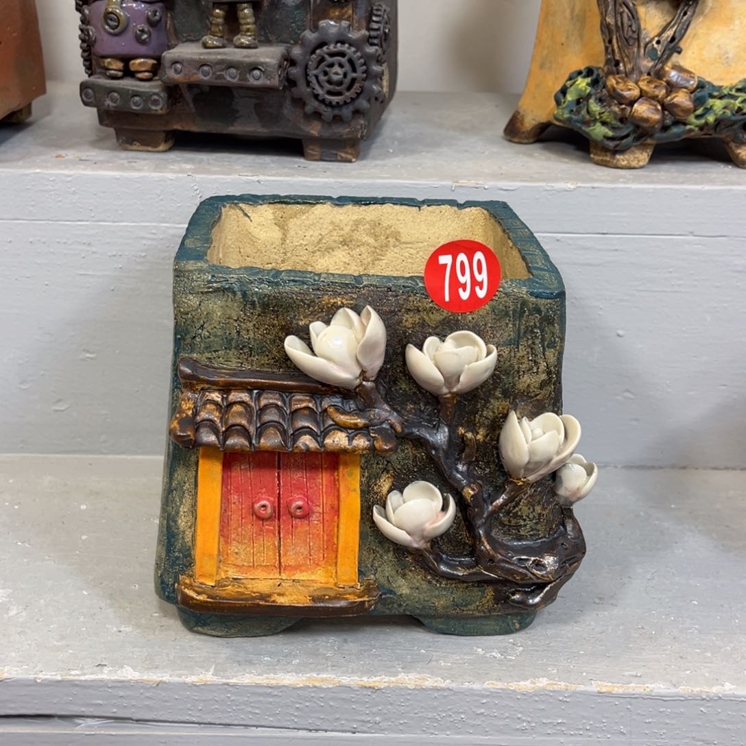 哈*哈微瑕799 号陶然花盆厂家直销