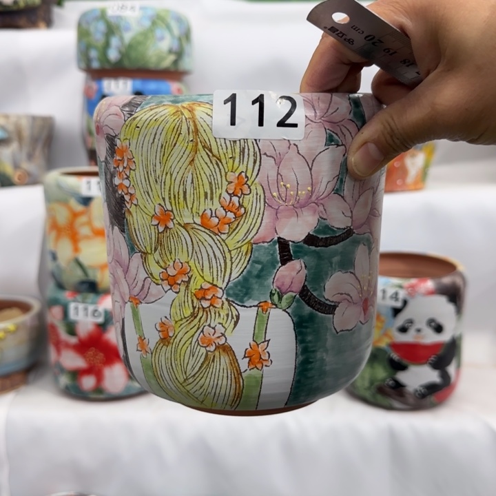 红陶田小姐多肉花盆