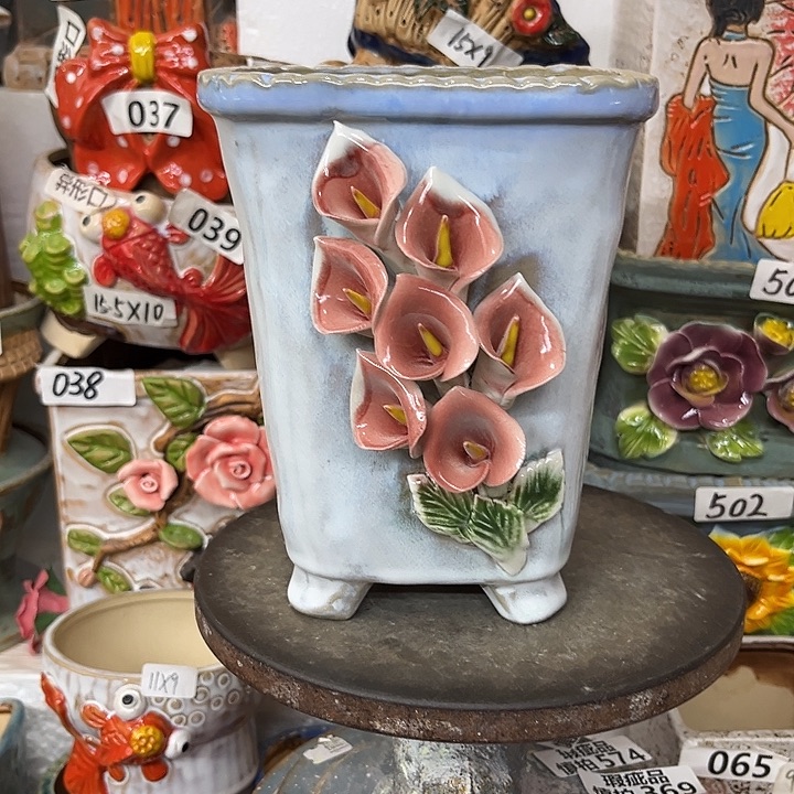 粗陶材质多肉花盆