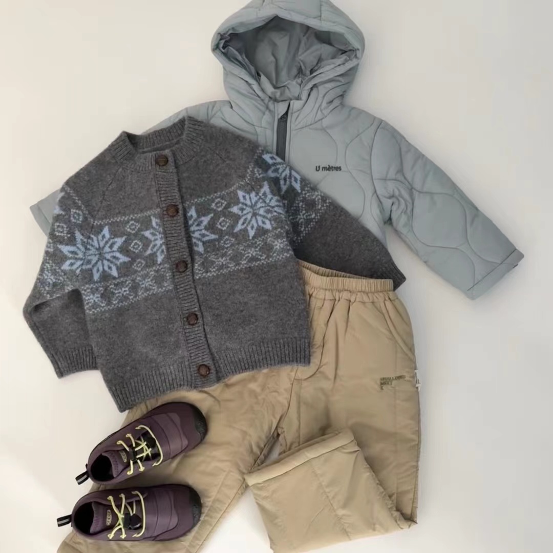 A3514#CYX-ALXZ-323271儿童裤子（花灰、紫色）