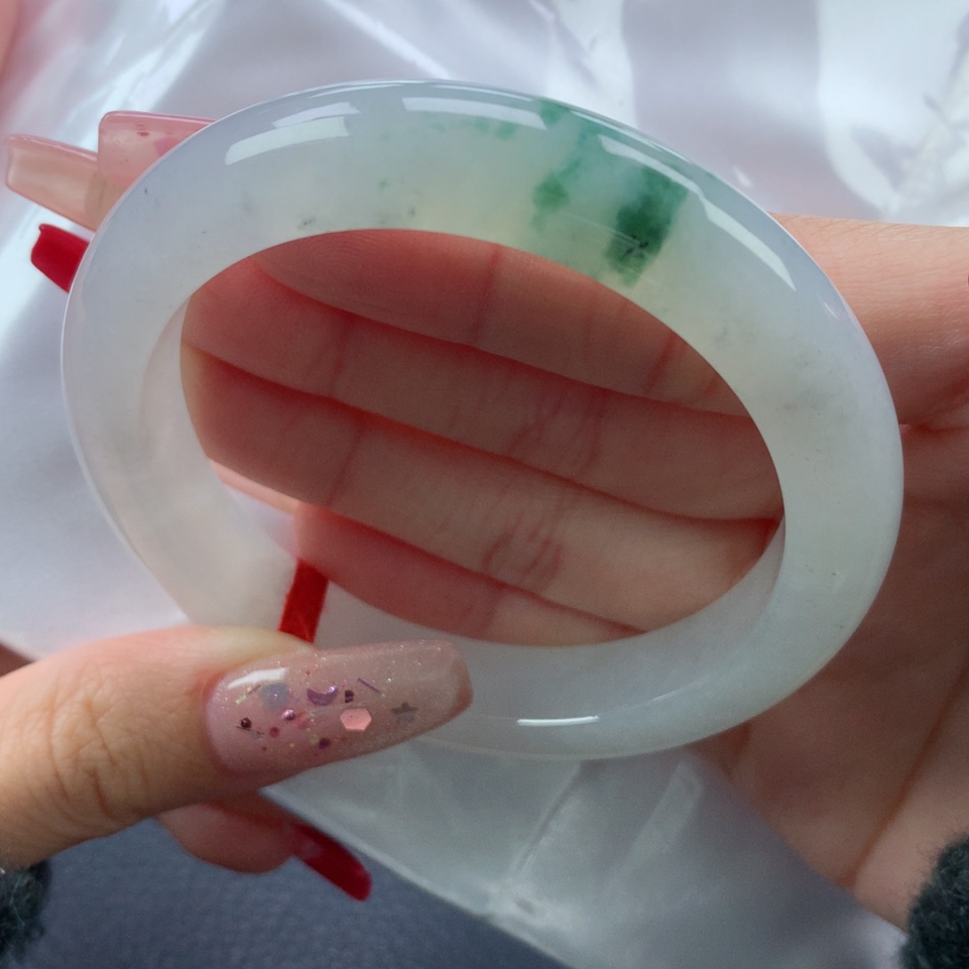 翡翠手镯未镶嵌57.2正圈