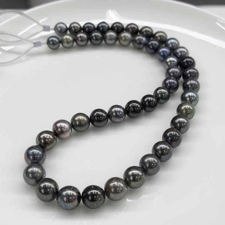 未镶嵌项链海水珍珠大溪地8-10m