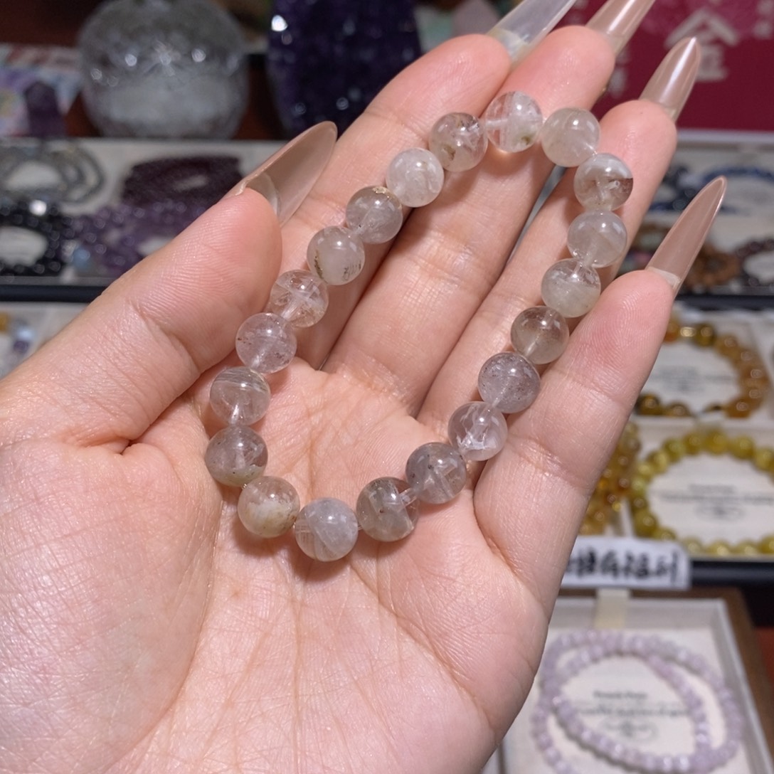 水晶手串未镶嵌幽灵