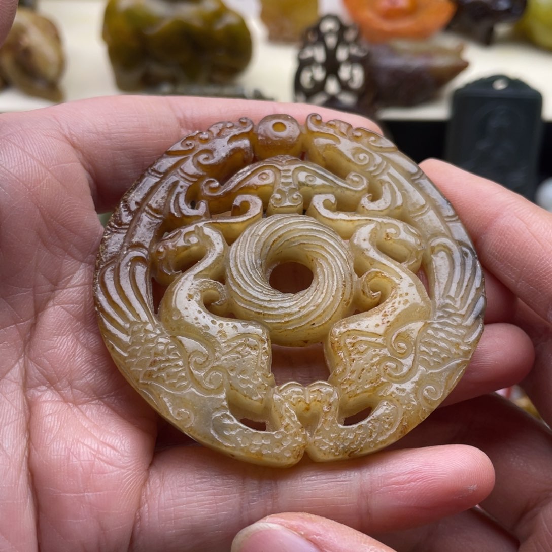 未镶嵌蛇纹石玉颈饰109