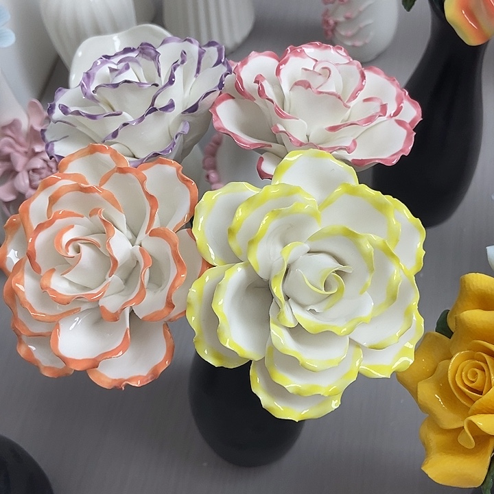 陶瓷纯手工捏花设计