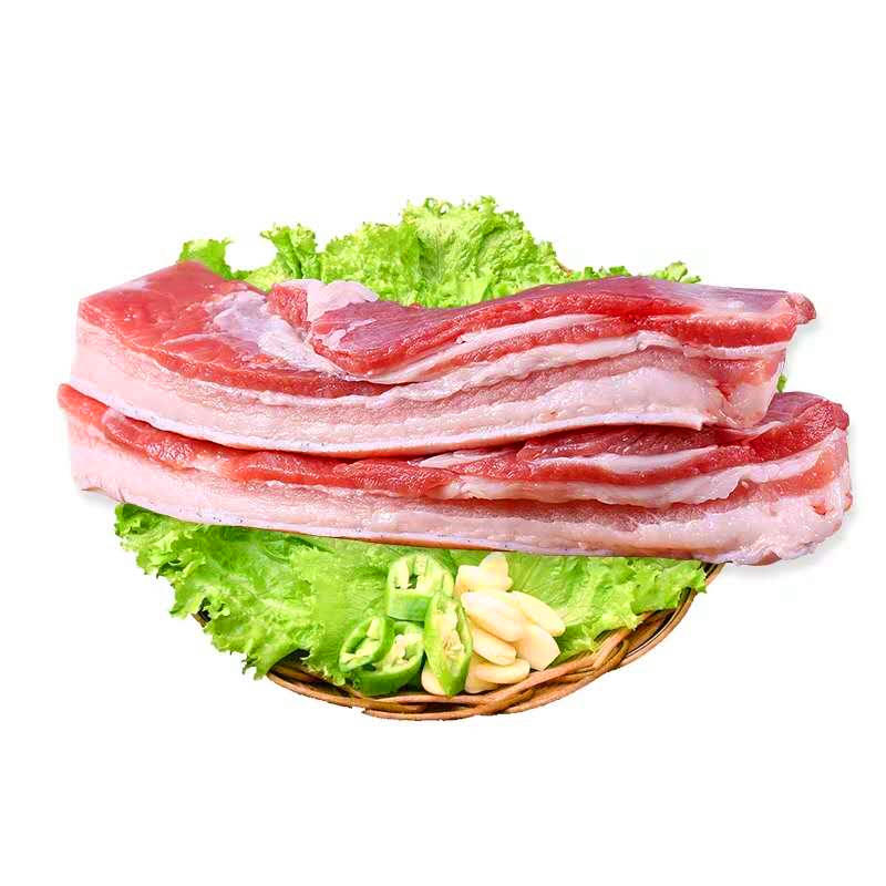 300天百世荣昌猪带皮五花肉 约750g