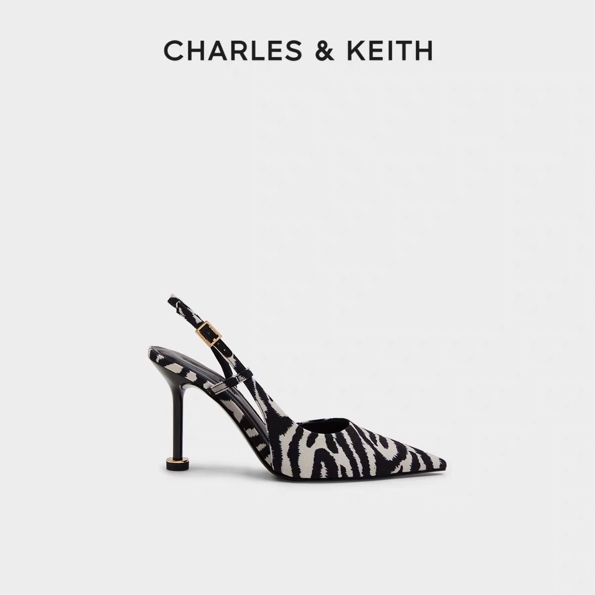 CHARLES & KEITH【新年战靴】酒杯跟细跟高跟鞋女鞋CK1-60280477