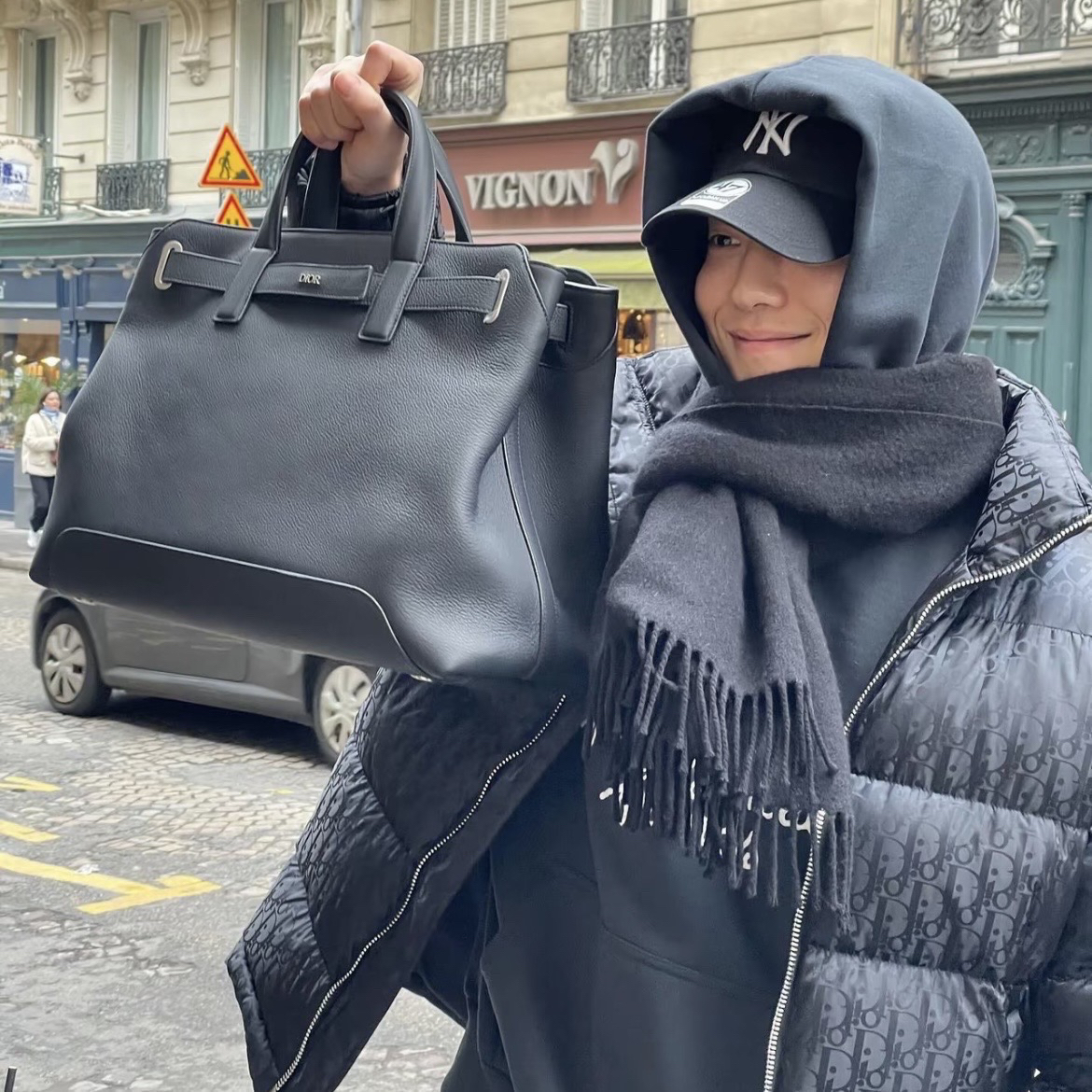 99新 DIOR/迪奥 6485/DIOR 满印立领拉链夹克外套羽绒服