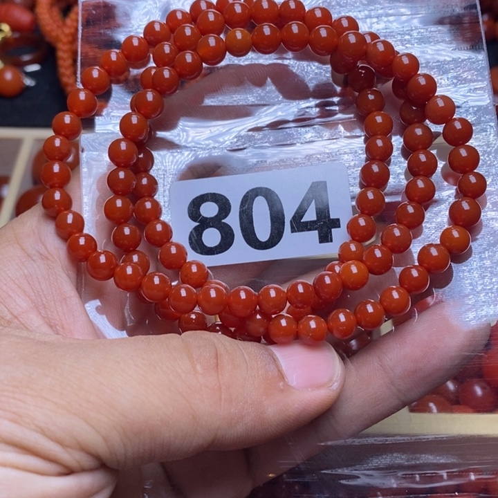 南红玛瑙手链未镶嵌羽****家