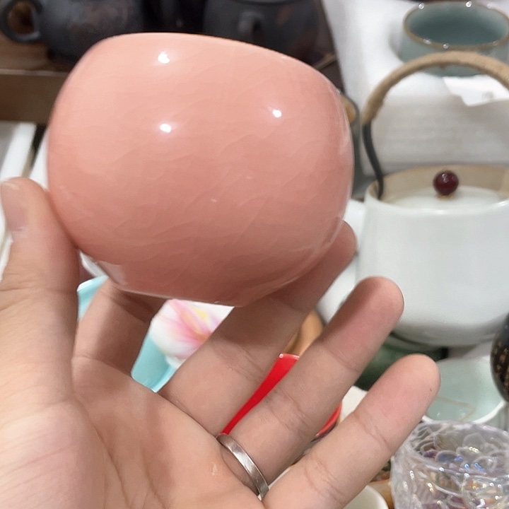 陶瓷茶具全部清清完回家过年