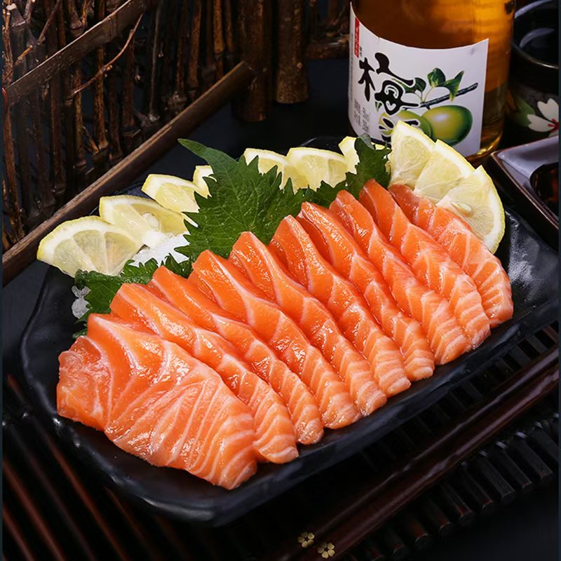 （大连实体店挪威冰鲜三文鱼净肉切片40-800g